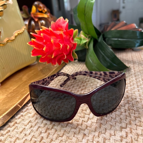 Rare Dolce & Gabbana Purple & Animal Print Sunglasses 😎💜 - Picture 2 of 12